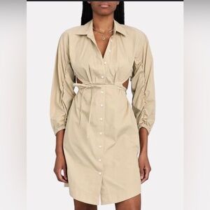 Derek Lam 10 Crosby Jayce Cutout Shirtdress